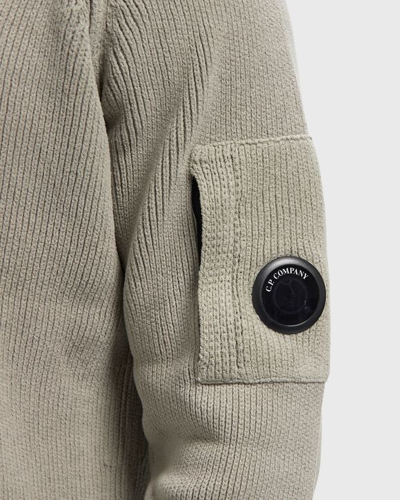 CHENILLE COTTON POLO SWEATER
