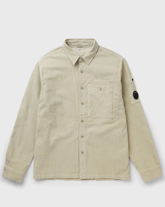 CORDUROY LONG SLEEVE BUTTON LENS SHIRT