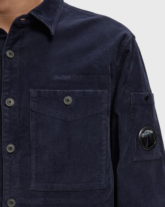 CORDUROY LONG SLEEVE BUTTON LENS SHIRT