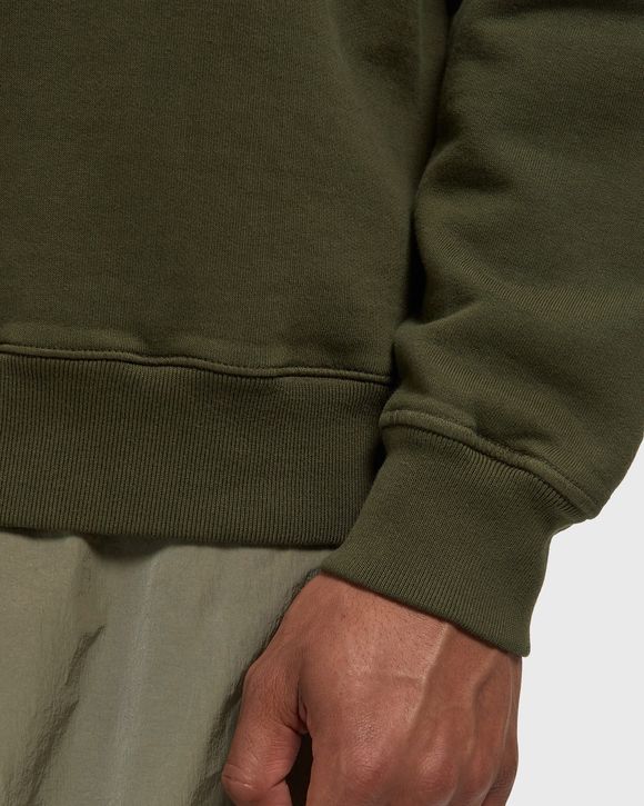 COTTON FLEECE CREWNECK LOGO SWEATSHIRT