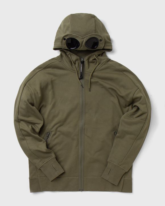 DIAGONAL RAISED FLEECE GOGGLE HOODIE