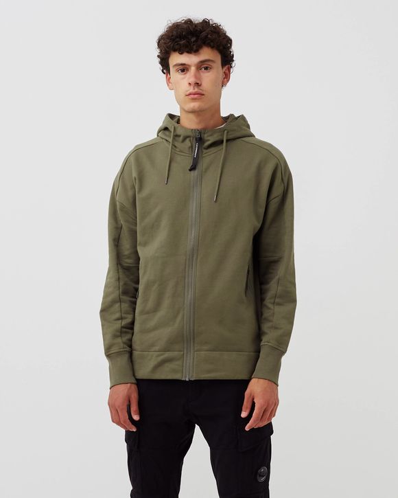 DIAGONAL RAISED FLEECE GOGGLE HOODIE