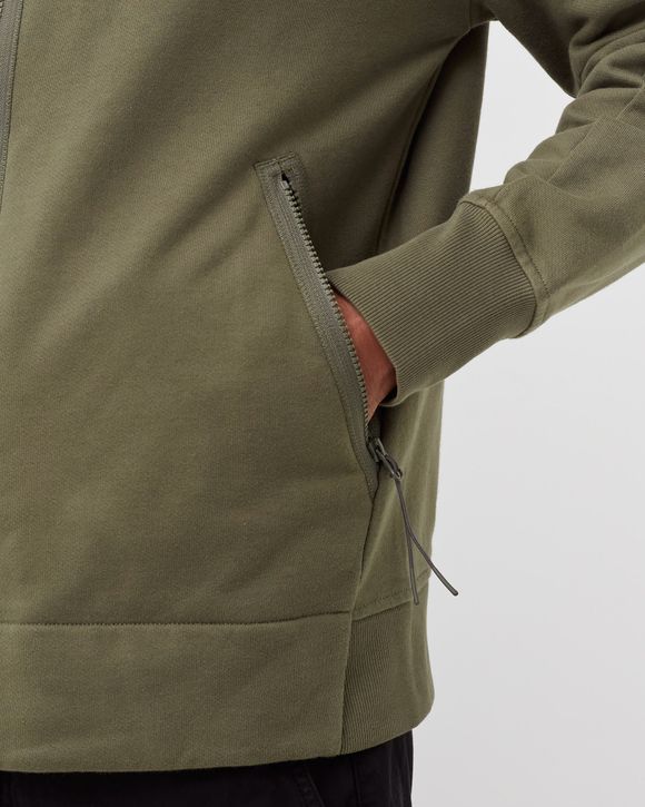 DIAGONAL RAISED FLEECE GOGGLE HOODIE