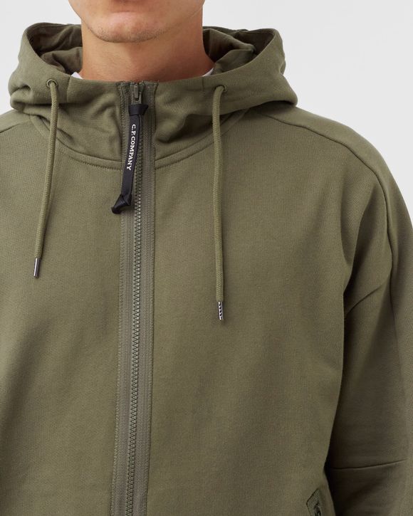 DIAGONAL RAISED FLEECE GOGGLE HOODIE