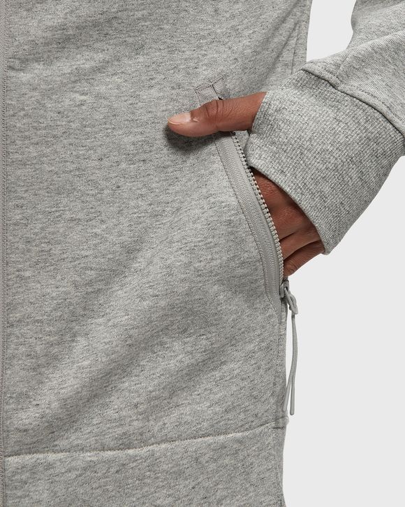 DIAGONAL RAISED FLEECE GOGGLE ZIP SWEATSHIRT
