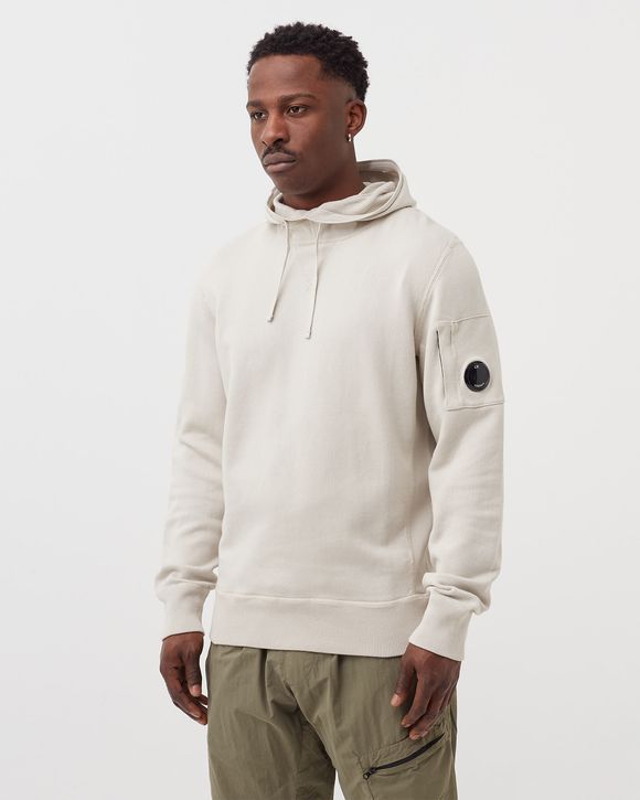 DIAGONAL RAISED FLEECE HOODIE