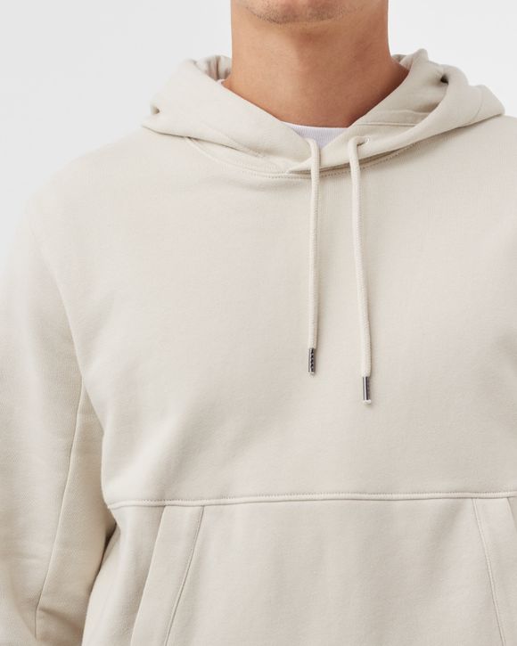 DIAGONAL RAISED FLEECE HOODIE