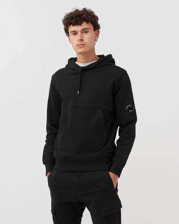 DIAGONAL RAISED FLEECE HOODIE