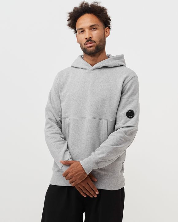 DIAGONAL RAISED FLEECE HOODIE