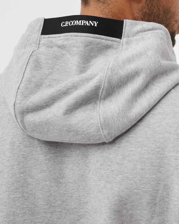 DIAGONAL RAISED FLEECE HOODIE