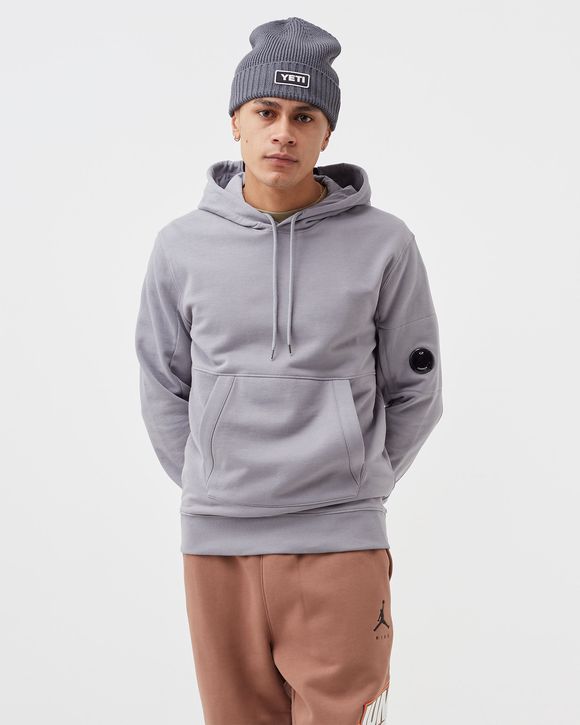 DIAGONAL RAISED FLEECE PULLOVER HOODIE