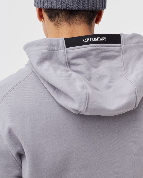 DIAGONAL RAISED FLEECE PULLOVER HOODIE