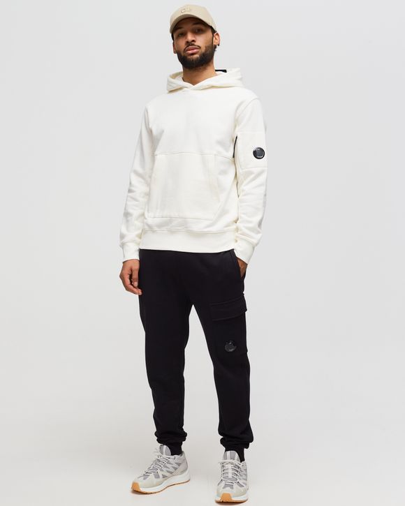 DIAGONAL RAISED FLEECE PULLOVER HOODIE