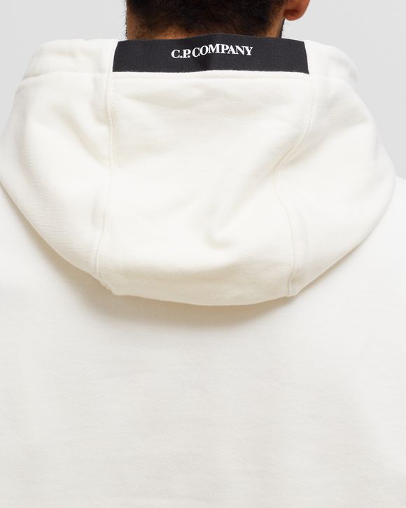 DIAGONAL RAISED FLEECE PULLOVER HOODIE