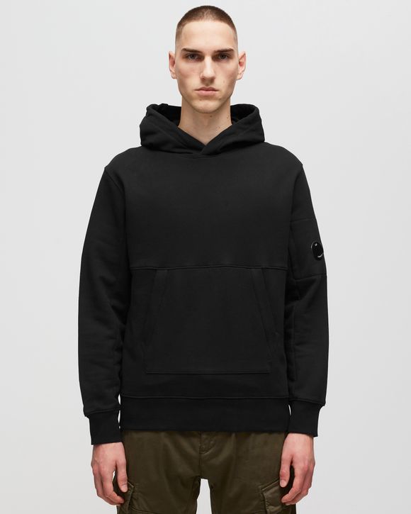 DIAGONAL RAISED FLEECE PULLOVER HOODIE
