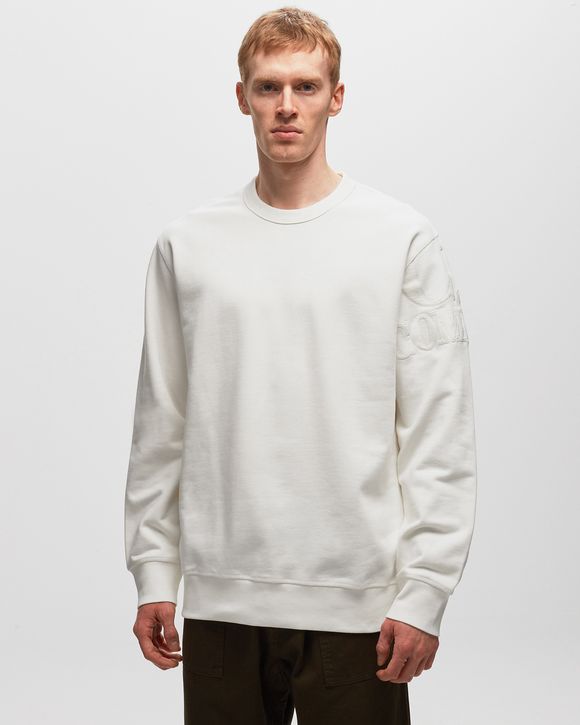 DIAGONAL RAISED FLEECE SLEEVE LOGO SWEATSHIRT