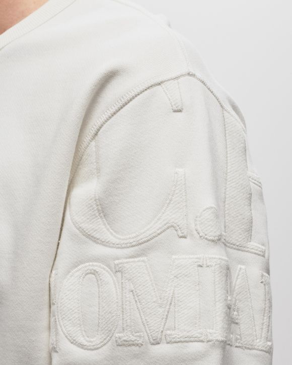 DIAGONAL RAISED FLEECE SLEEVE LOGO SWEATSHIRT