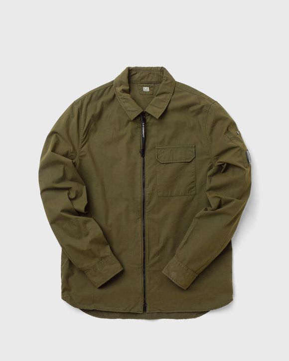 EMERIZED GABARDINE ZIPPED SHIRT