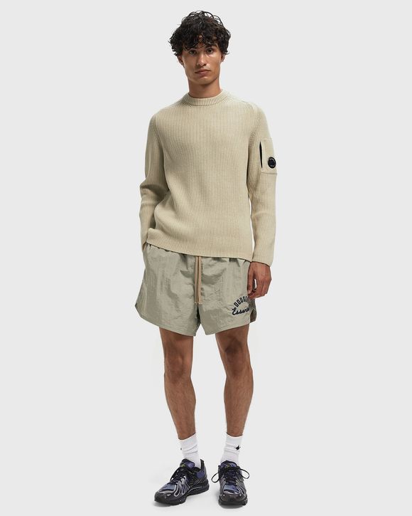 FULL RIB COTTON CREWNECK LENS SWEATER