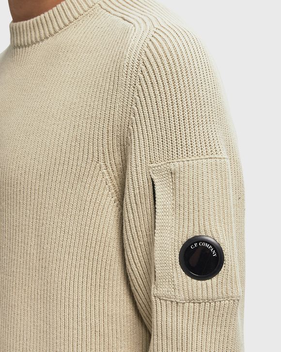 FULL RIB COTTON CREWNECK LENS SWEATER