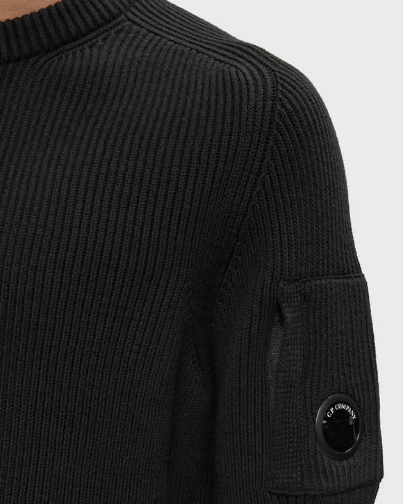 FULL RIB COTTON CREWNECK LENS SWEATER