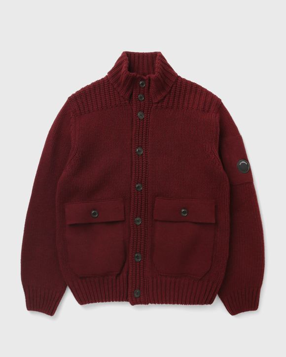 LAMBSWOOL GRS BUTTON LENS SWEATER