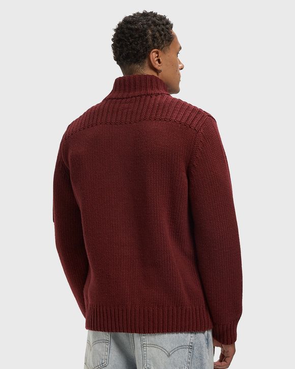 LAMBSWOOL GRS BUTTON LENS SWEATER