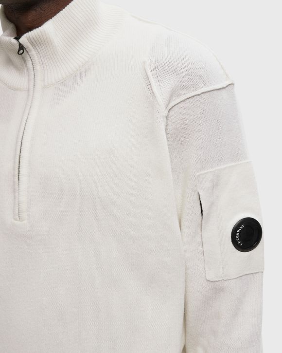 LAMBSWOOL GRS HALF ZIP SWEATER