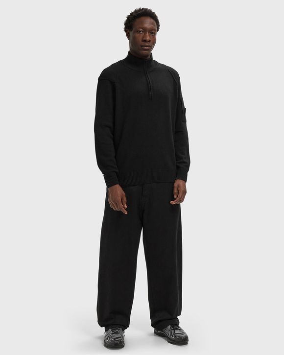 LAMBSWOOL GRS HALF ZIP SWEATER