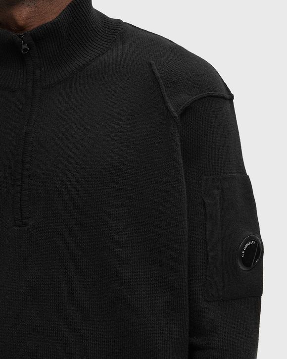 LAMBSWOOL GRS HALF ZIP SWEATER