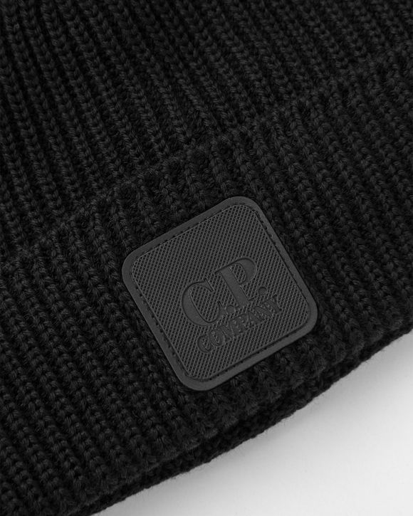 METROPOLIS EXTRA FINE MERINO WOOL LOGO BEANIE