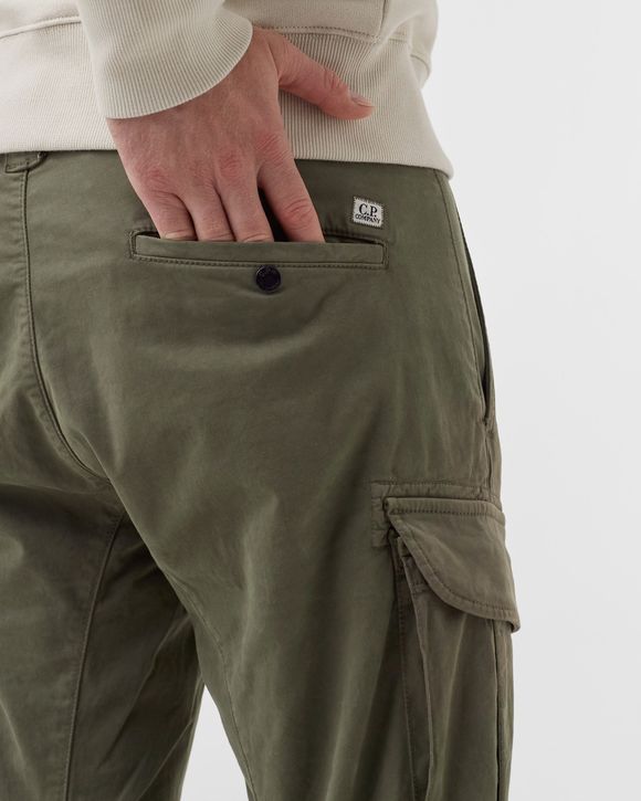 STRETCH SATEEN CARGO PANTS