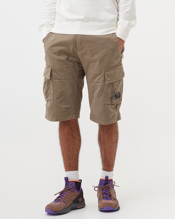 STRETCH SATEEN CARGO SHORTS
