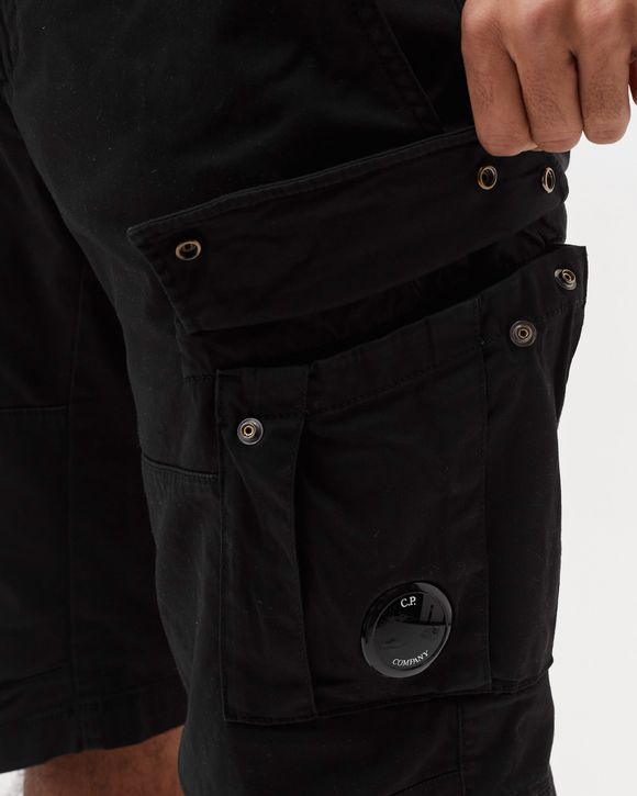 STRETCH SATEEN CARGO SHORTS
