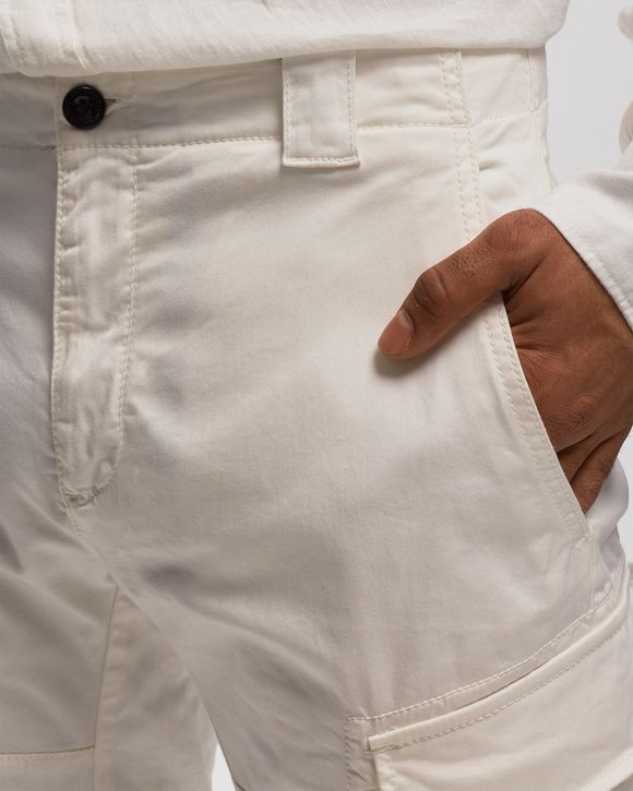 STRETCH SATEEN CARGO SHORTS
