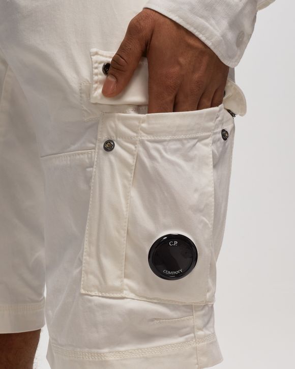 STRETCH SATEEN CARGO SHORTS