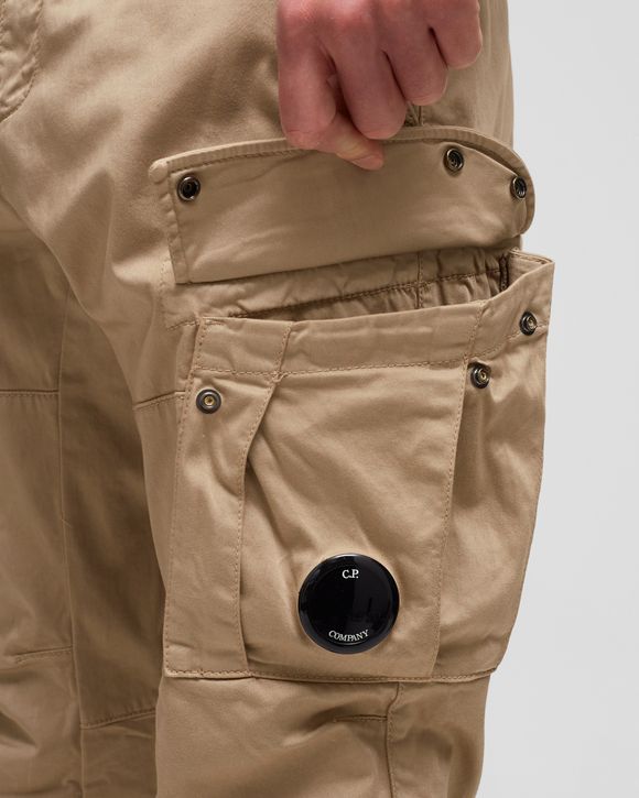 STRETCH SATEEN LENS CARGO PANTS