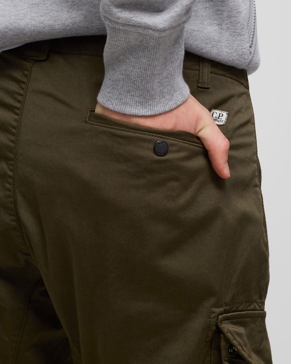 STRETCH SATEEN LENS CARGO PANTS