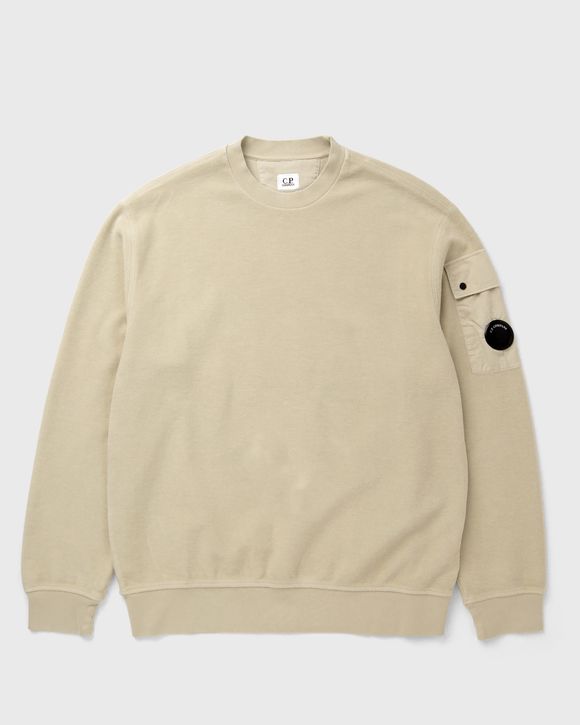 SWEATSHIRTS CREW NECK IN BRUSHED EMERIZED DIAGONAL FLEECE