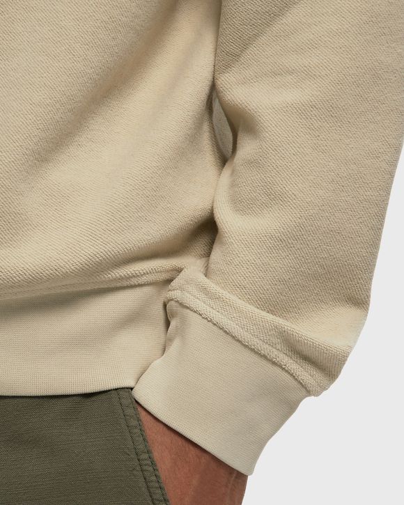 SWEATSHIRTS CREW NECK IN BRUSHED EMERIZED DIAGONAL FLEECE