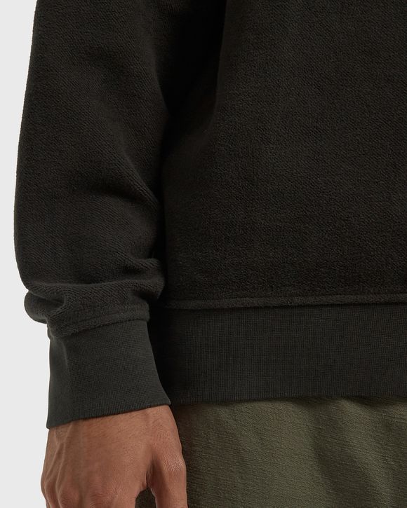 SWEATSHIRTS CREW NECK IN BRUSHED EMERIZED DIAGONAL FLEECE