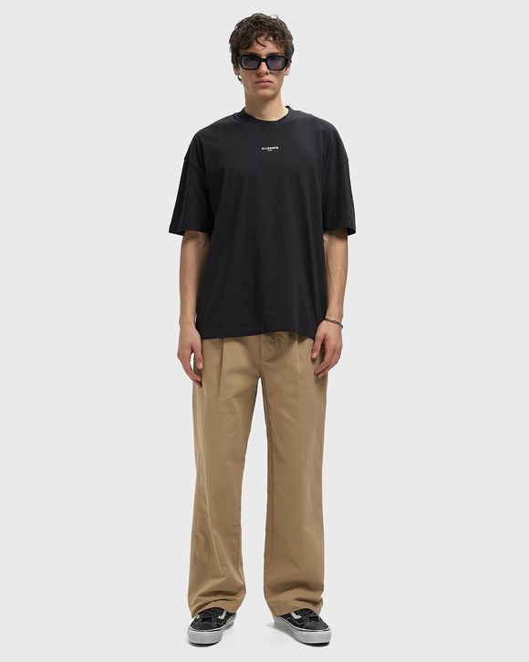90S STRAIGHT PLTD COTTON CHINO PANT