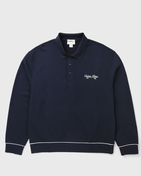 LS 350GSM TERRY PIPED POLO SWEAT