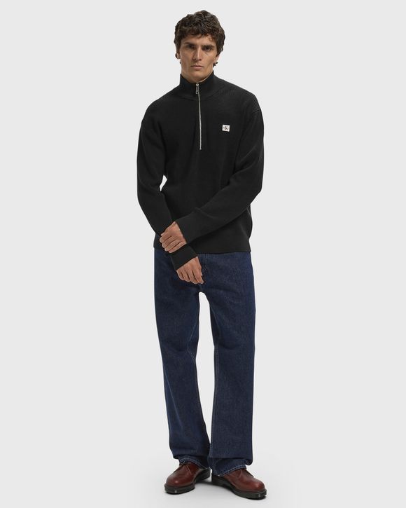 LS CLASSIC COTTON WFLE QZIP SWEATER 9GG