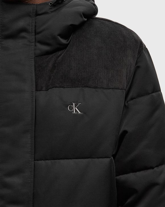 LS CORDUROY MIXED MEDIA PUFFER JACKET