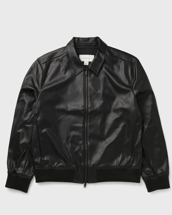 LS FAUX LEATHER BOMBER JKT