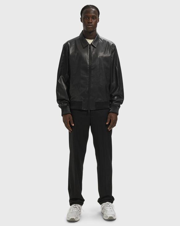 LS FAUX LEATHER BOMBER JKT