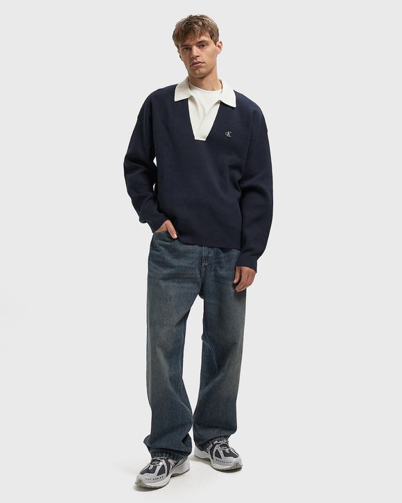LS SOLID OVERSIZED JOHNNY COLLAR