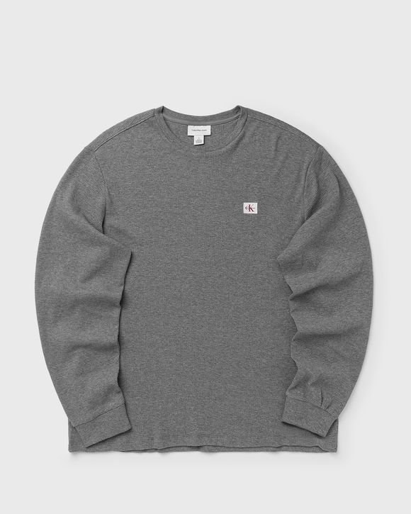 LS WAFFLE BADGE CREWNK TEE
