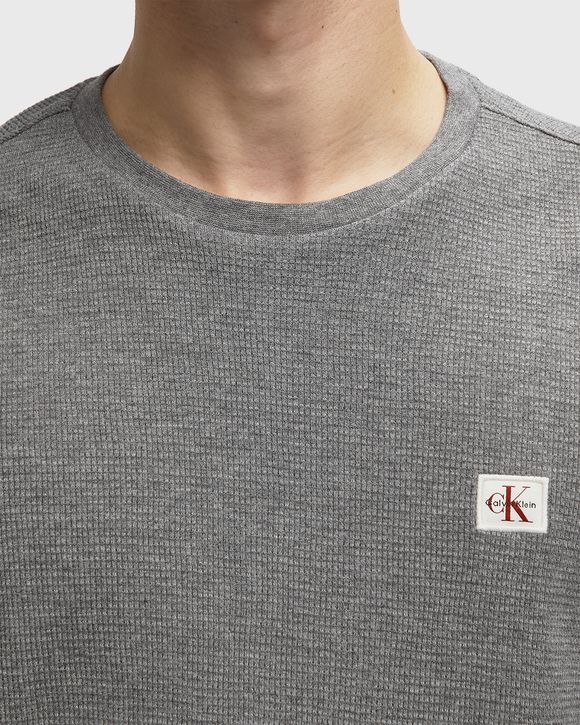 LS WAFFLE BADGE CREWNK TEE